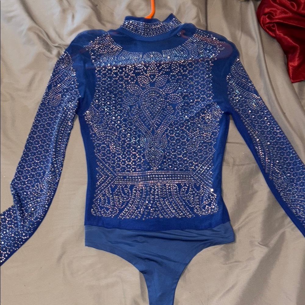 Blue Sparkling Bodysuit